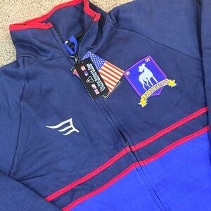 Ted Lasso AFC Richmond Jacket Mens Sz L Blue Full Zip Lightweight Soccer NWT